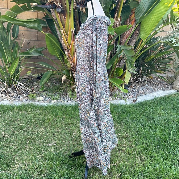 New Ba&sh Phoenix Maxi Dress in Amanda RUM Amsterdam Size Large - Picture 8 of 15